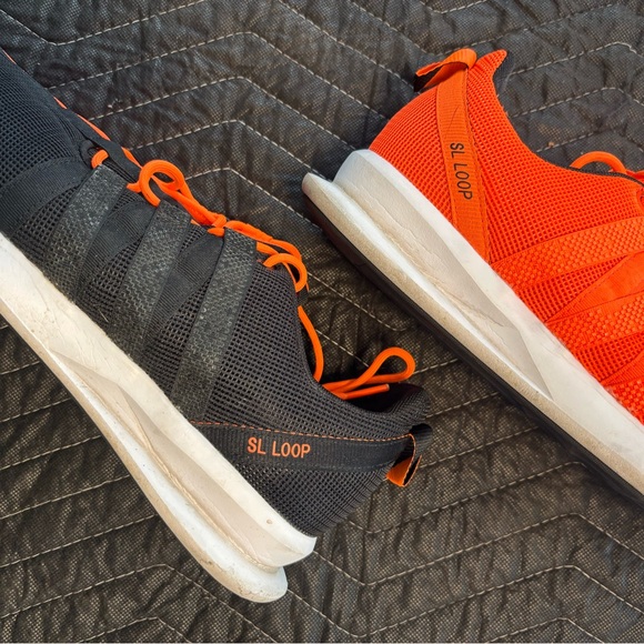 Adidas SL Loop Men's Vibrant Orange and Black Sneakers - Picture 4 of 7
